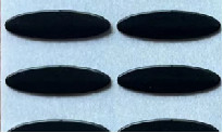 эллипсис высокотемпературное Ptfe 0.6mm связывает ровную поверхность тесьмой с клеем 3M
