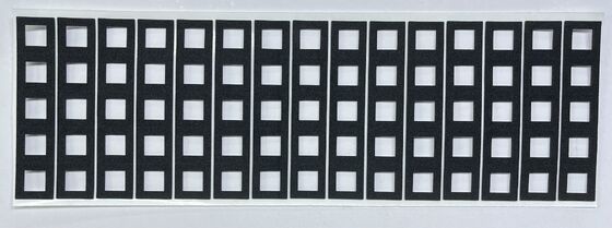 Custom Die-Cut Black EVA Foam Frame-Shaped Shockproof Gasket, Self-Adhesive Border Spacer Pad for Electronic Components