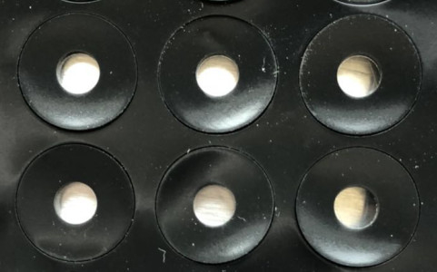 Резиновая колодка силикона компьютера вокруг ног круга 0.05mm толстое NR EPDM