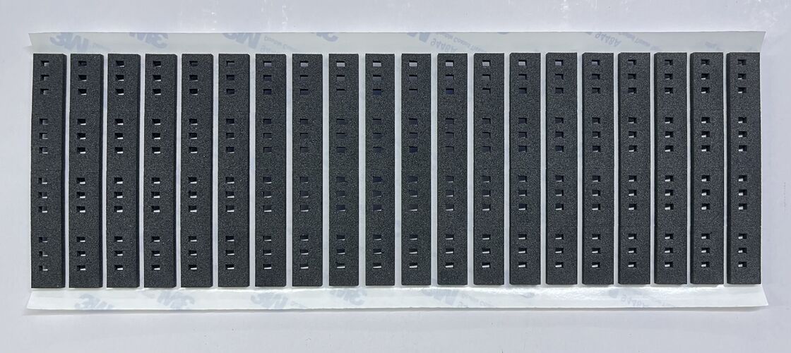 Custom Die-Cut Black EVA Foam Shockproof Gasket, Stepped Self-Adhesive Pad Specially for Electronic Devices