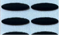 эллипсис высокотемпературное Ptfe 0.6mm связывает ровную поверхность тесьмой с клеем 3M