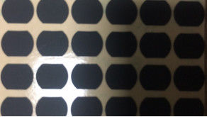 Штейновая черная ткань с покрытием силикона полиэстровой пленки 0.3mm Mylar неправильной формы